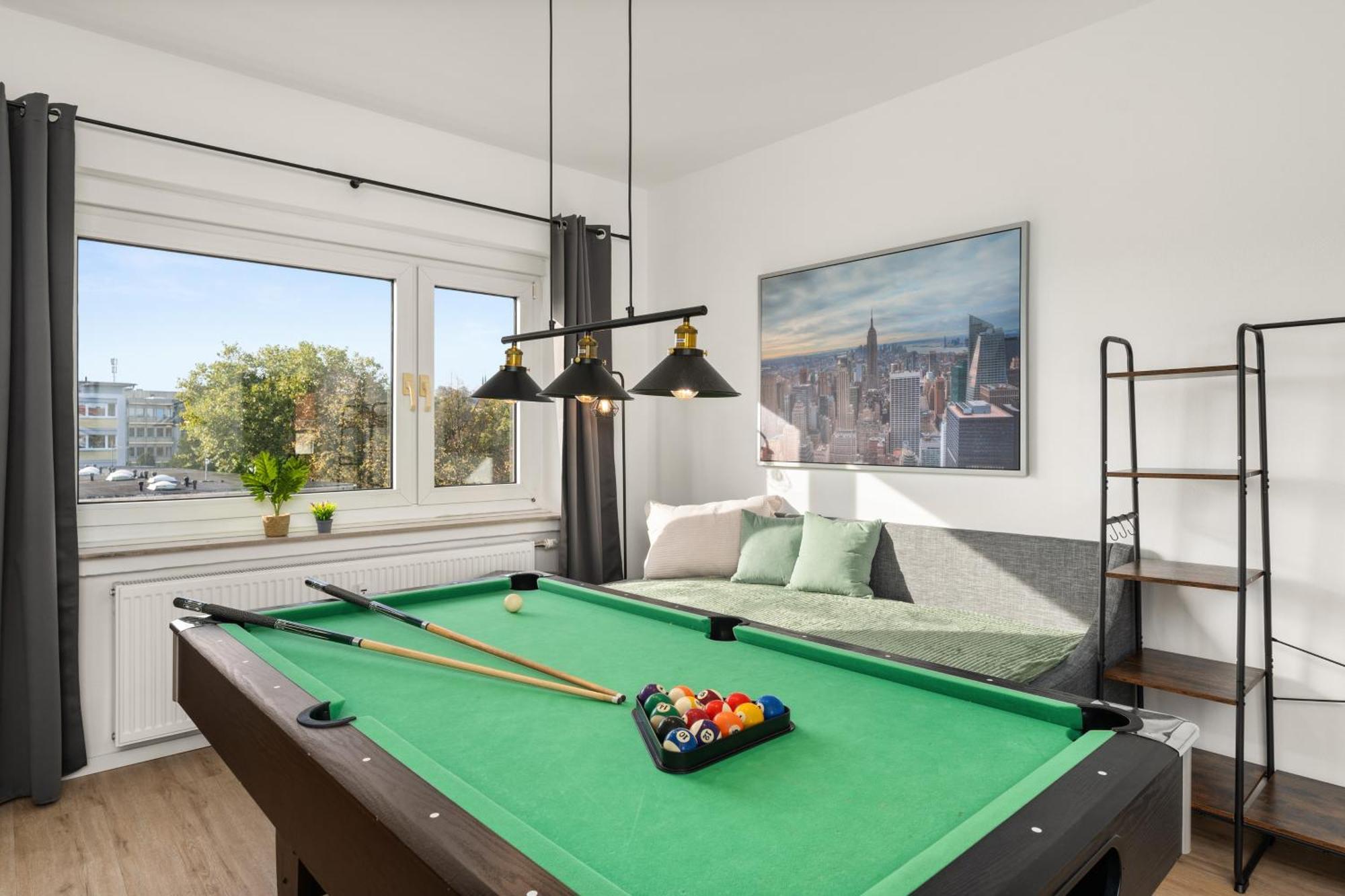 Homely-Apartment Manhattanart, Zentral, Parkplatz, Billard,Ps4, Dart, Balkon Bielefeld Kültér fotó